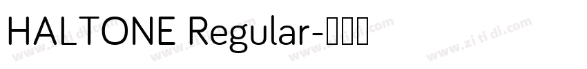 HALTONE Regular字体转换